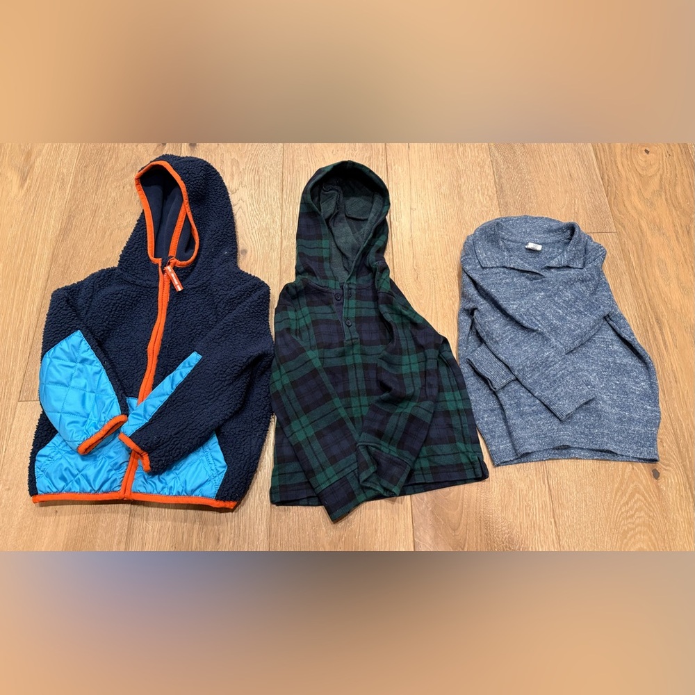 2T Boys Jacket and Sweater Bundle